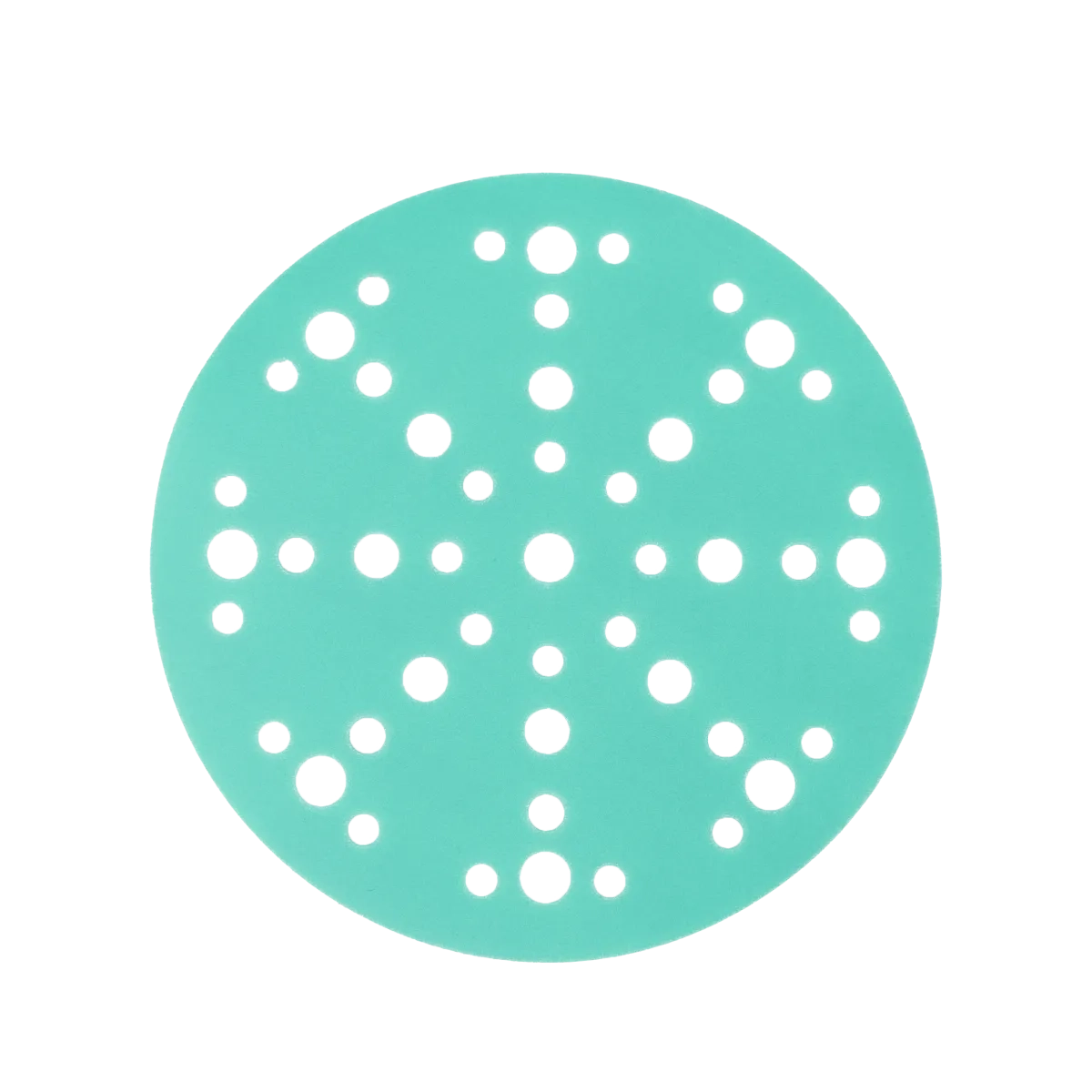 48 holes film backing sanding disc with uniform hole pattern for dust extraction